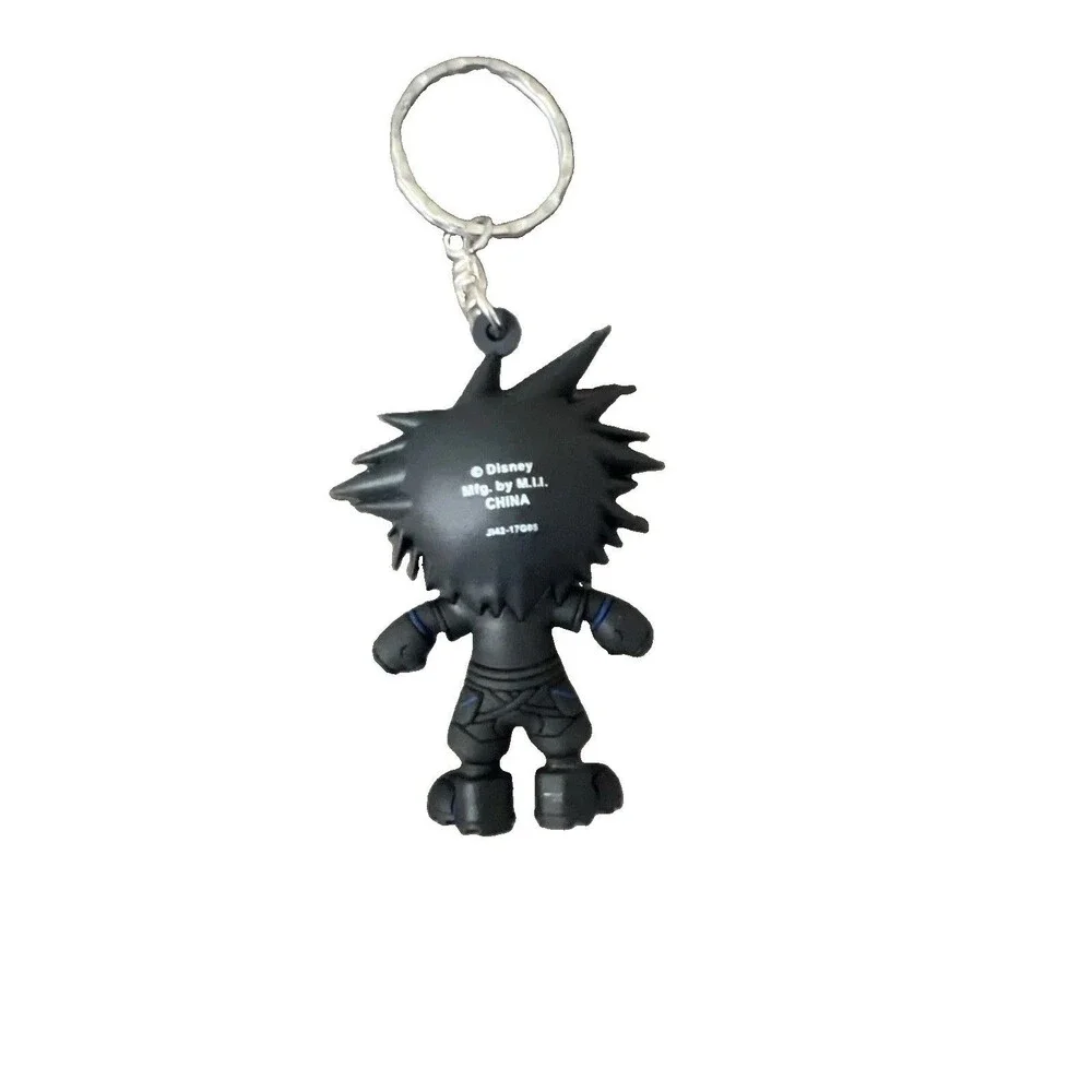 Disney Kingdom Hearts Shadow Sora Keychain Figure Black Rubber PVC NWOT
